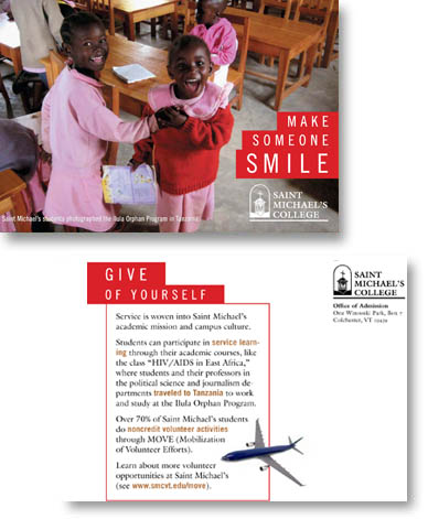 make someone smile postcard